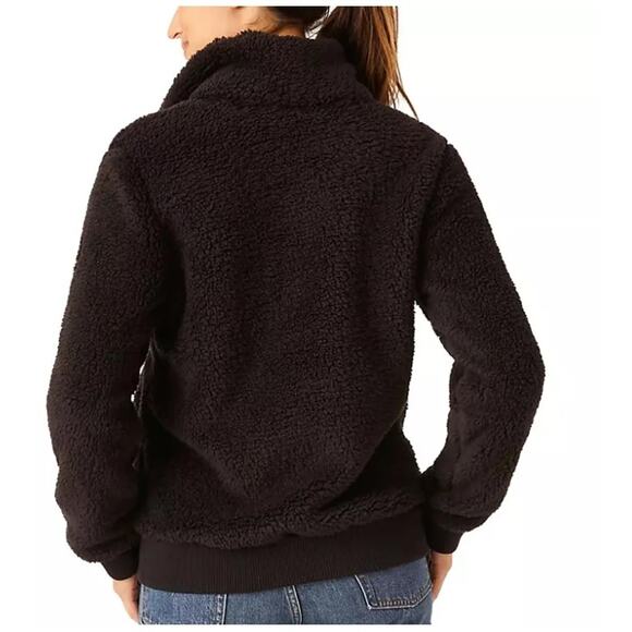 Free Country Women's Black Butter Pile Sherpa Full Zip Jacket XXL - Picture 4 of 8